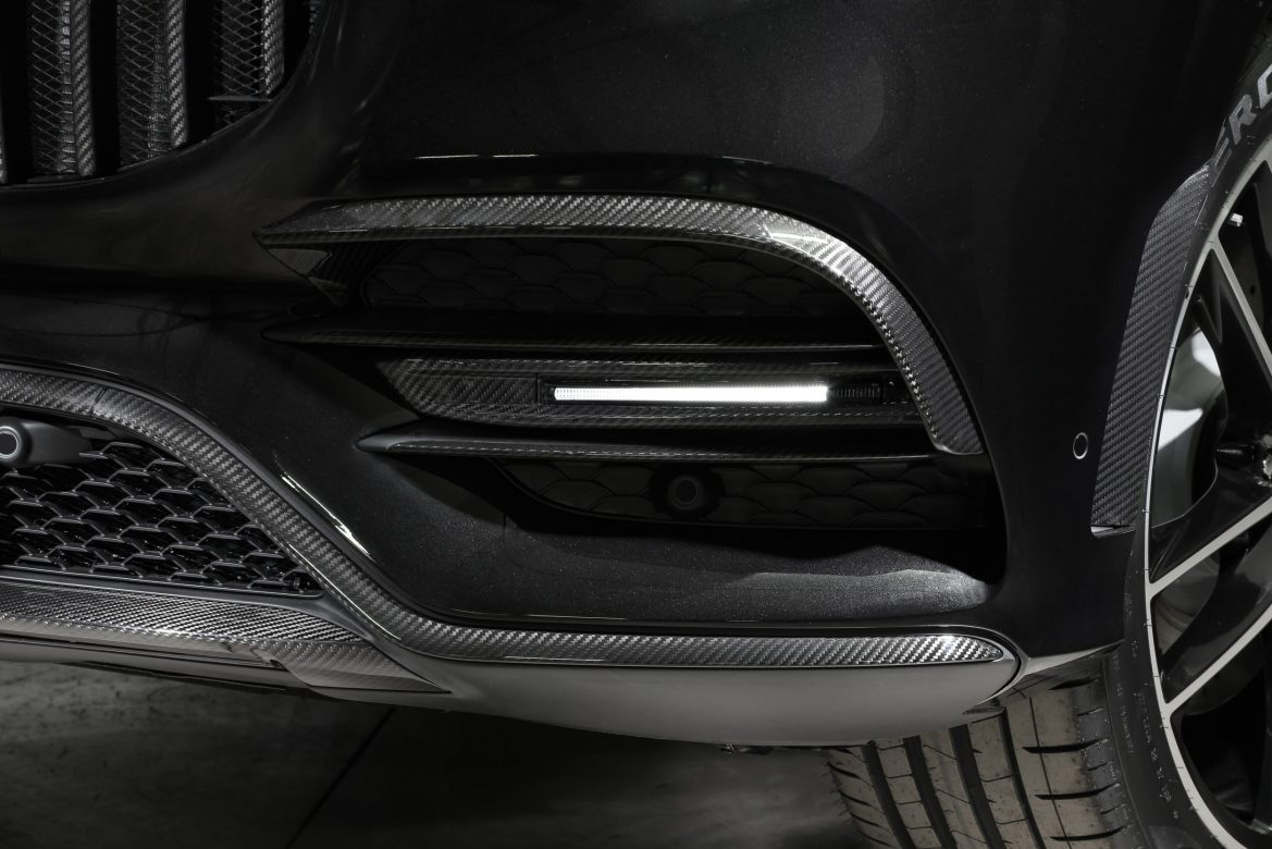 Front apron attachments BS Style carbon for Mercedes-Benz GLS X167 AMG Line
