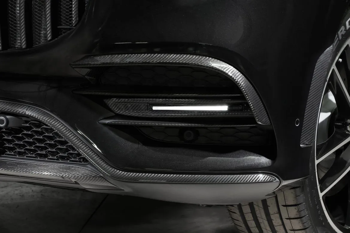 Front apron attachments BS Style carbon for Mercedes-Benz GLS X167 AMG Line
