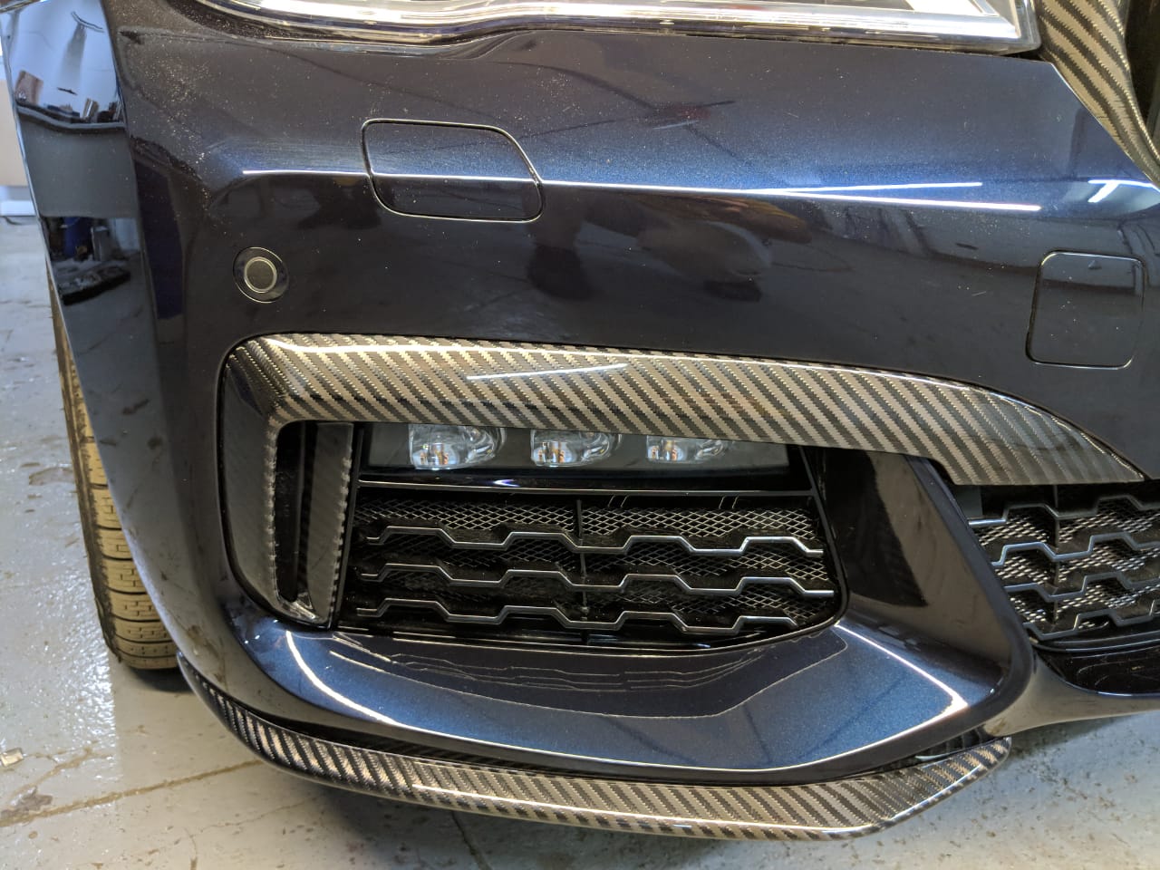 Front Bumper Inserts Carbon For BMW 7 Series G11/G12 Buy With Delivery ...