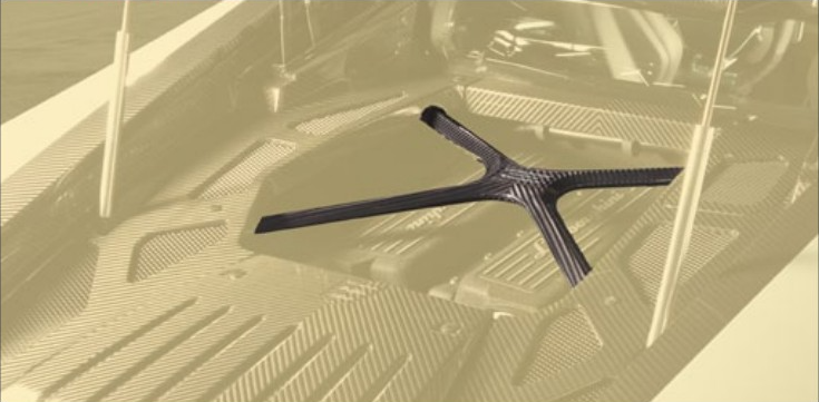 Carbon cross beam Mansory for Lamborghini Hurakan Torofeo