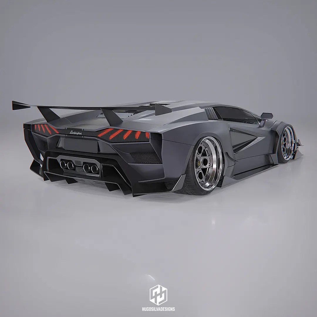 Lamborghini Countach Custom Body Kit by Hugo Silva