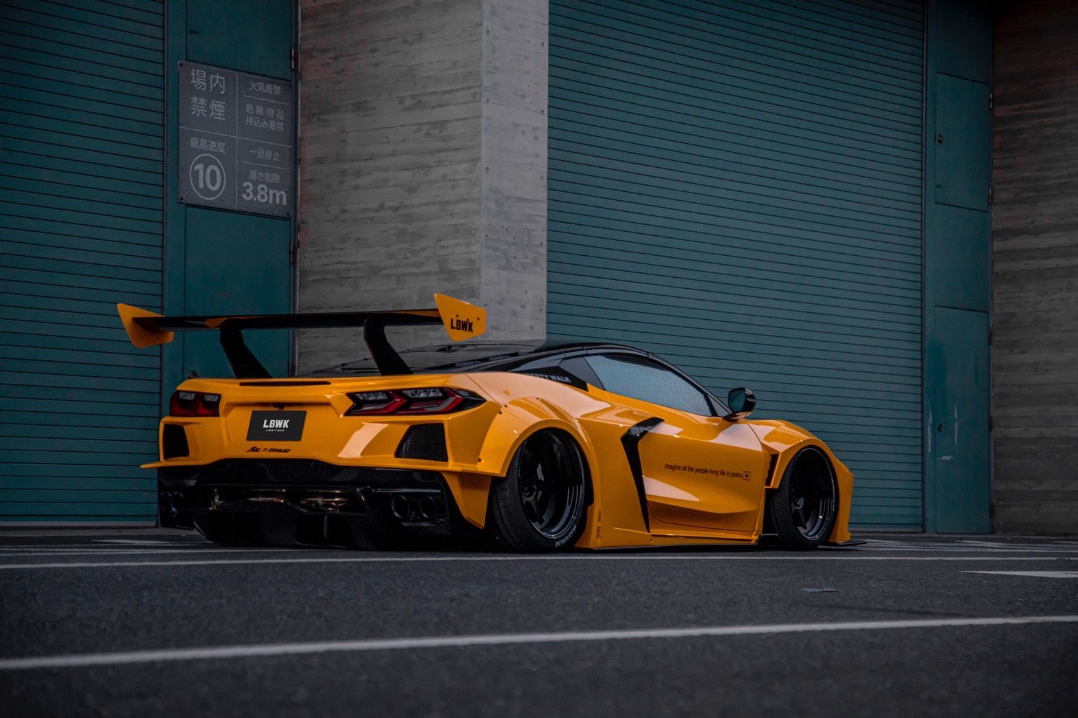 Check our price and buy Liberty Walk body kit for Chevrolet Corvette C8!