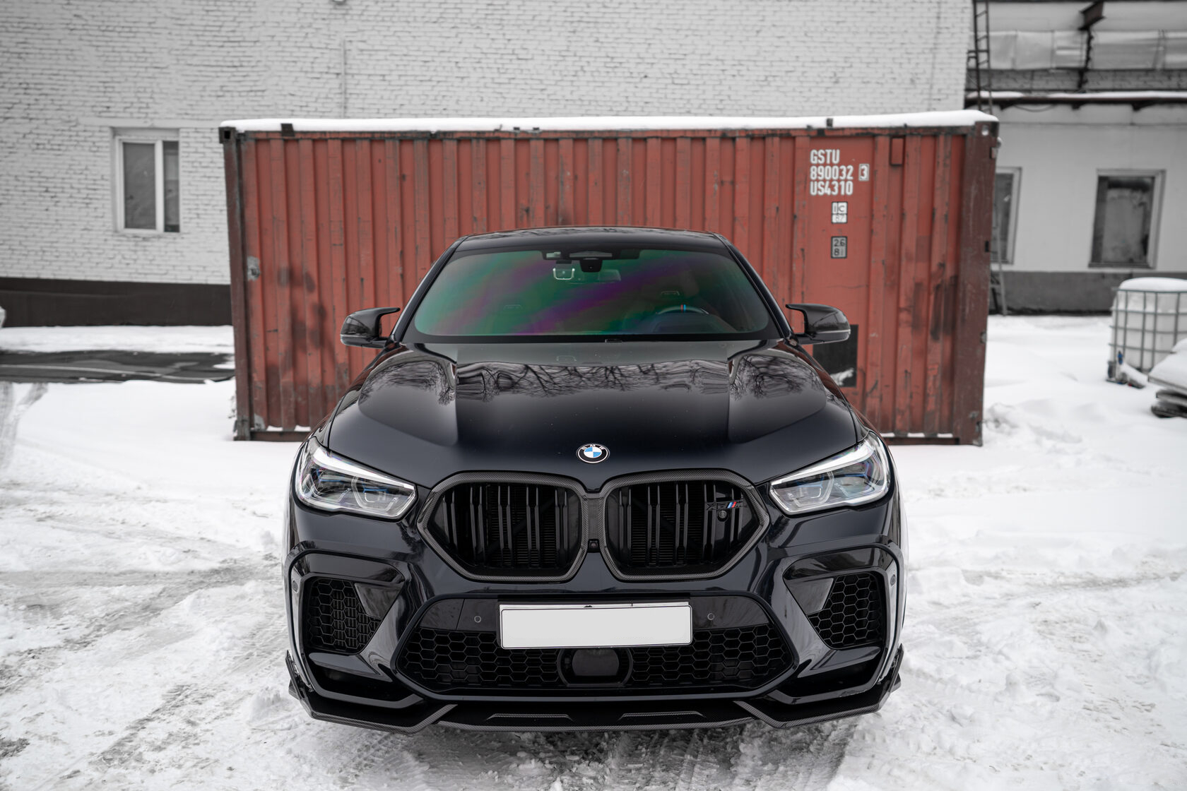 Front bumper lip Megalodon Carbon for BMW X6 M F96