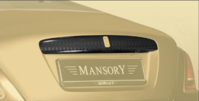 Rear trunk bar cover Mansory Carbon for Rolls-Royce Dawn Soft kit