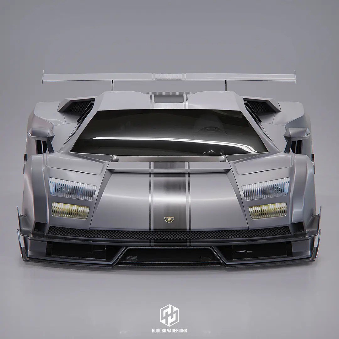 Lamborghini Countach Custom Body Kit by Hugo Silva