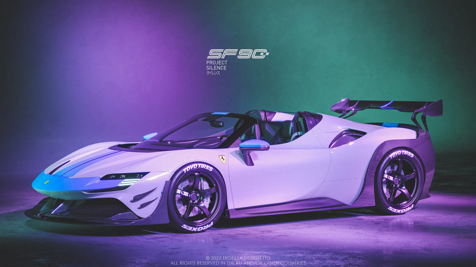 Ferrari SF90 Spider Custom Body Kit by Trotilla Design