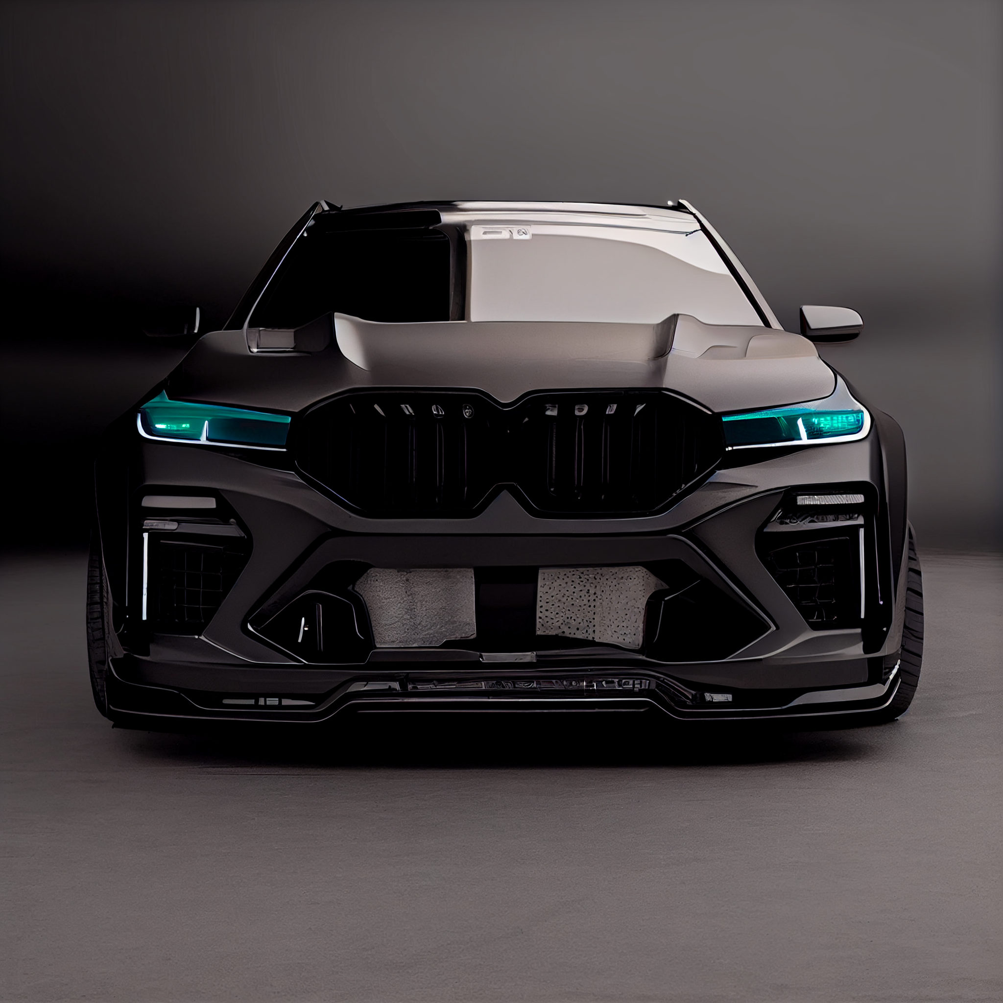 AI Custom Design Wide Body Front Bumper for BMW X7 LCI Ver1.2