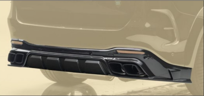 Diffuser Mansory Carbon for Mercedes GLS AMG63 X167