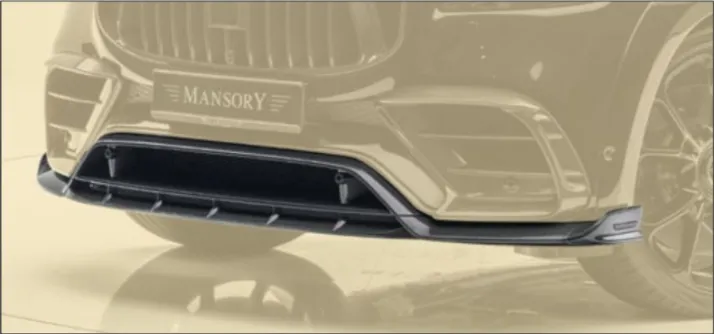 Front lip Mansory Carbon for Mercedes GLS AMG63 X167