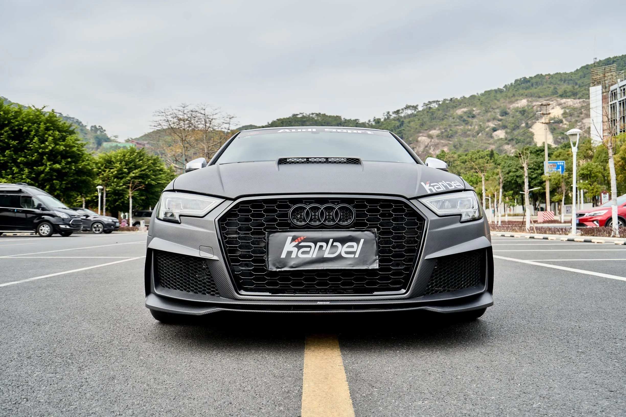 Check our price and buy Karbel Carbon Fiber Body kit set for Audi RS3 FL