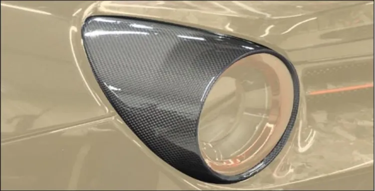 Rear lights carbon cover Mansory Carbon for Ferrari 488 Siracusa 4XX