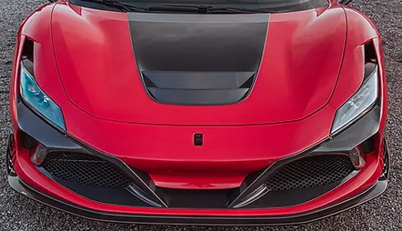 Front mask Keyvany Carbon for Ferrari F8 Tributo 