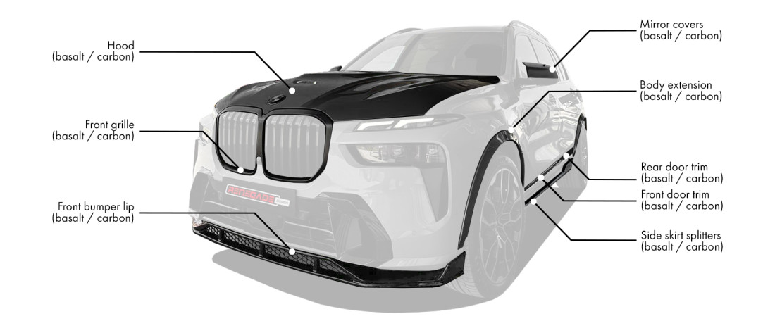 Renegade Design body kit for BMW X7 G07 LCI Buy with delivery,  installation, affordable price and guarantee
