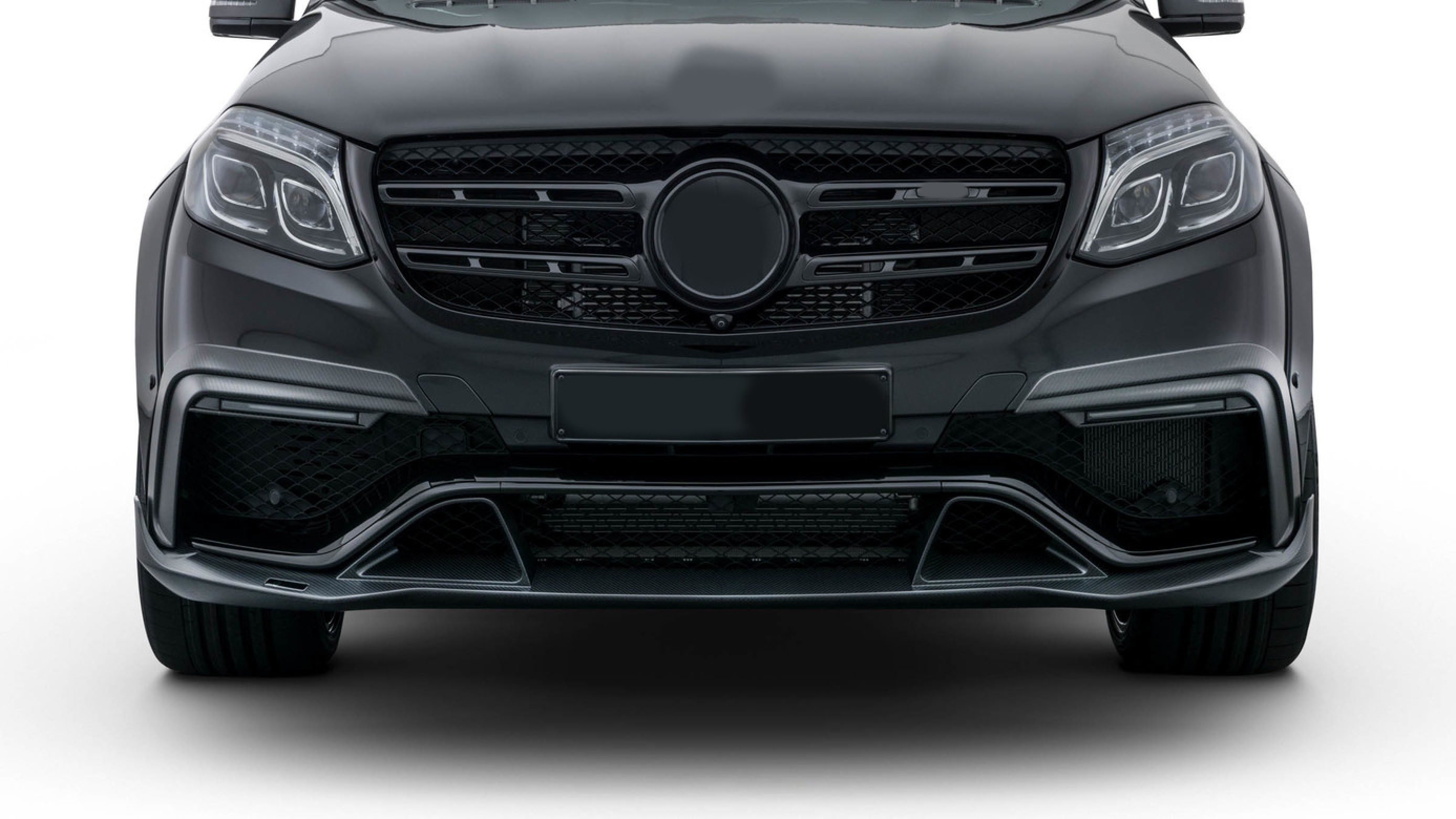 Front spoiler lip BS style Carbon for Mercedes-Benz GLS AMG X166 AMG GLS 63