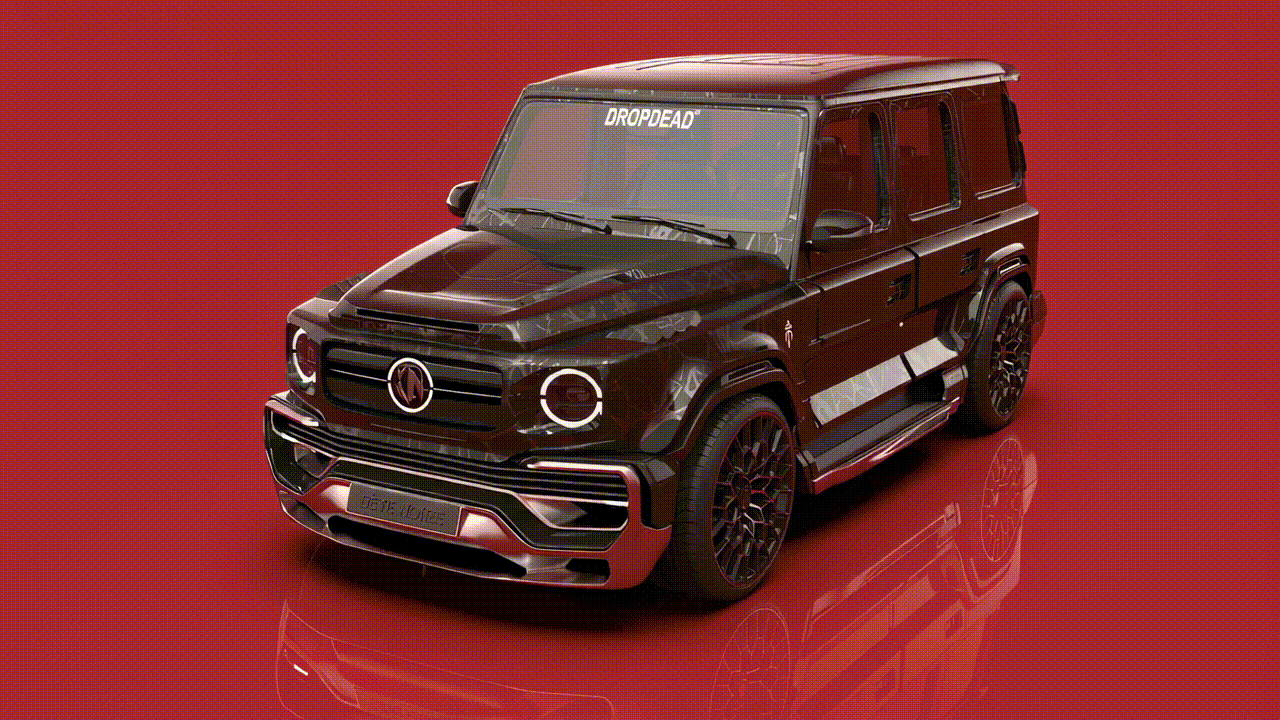 Mercedes-Benz EQG “DROPDEAD” Custom Wide Body Kit Design by Oli Sykes & Serge Savini