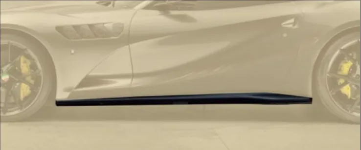 Side skirts Mansory Carbon for Ferrari 812 Stallone  V2