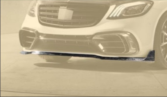 Front lip S63/65 AMG Mansory Carbon for Mercedes S-class W222 Restyling AMG S63 facelift