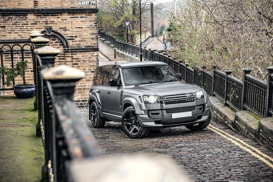 Check our price and buy Kahn Design carbon fiber body kit set for Land Rover Defender 110 wide track