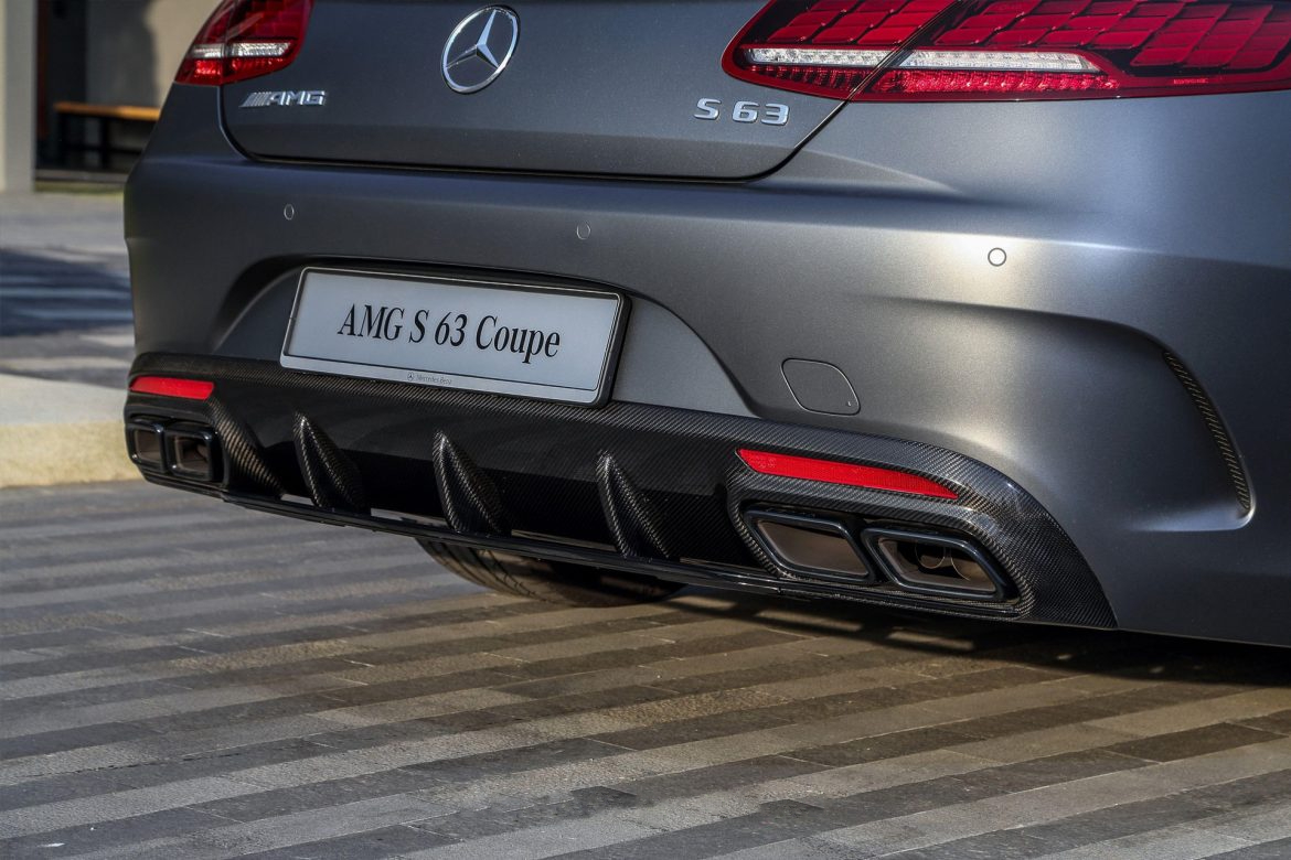 Diffuser version 2 Carbon for Mercedes S-class Coupe C217 Restyling