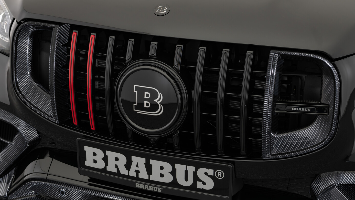 Front grille inserts Brabus Carbon for Mercedes-Benz GLS 800 AMG X167 AMG GLS 63