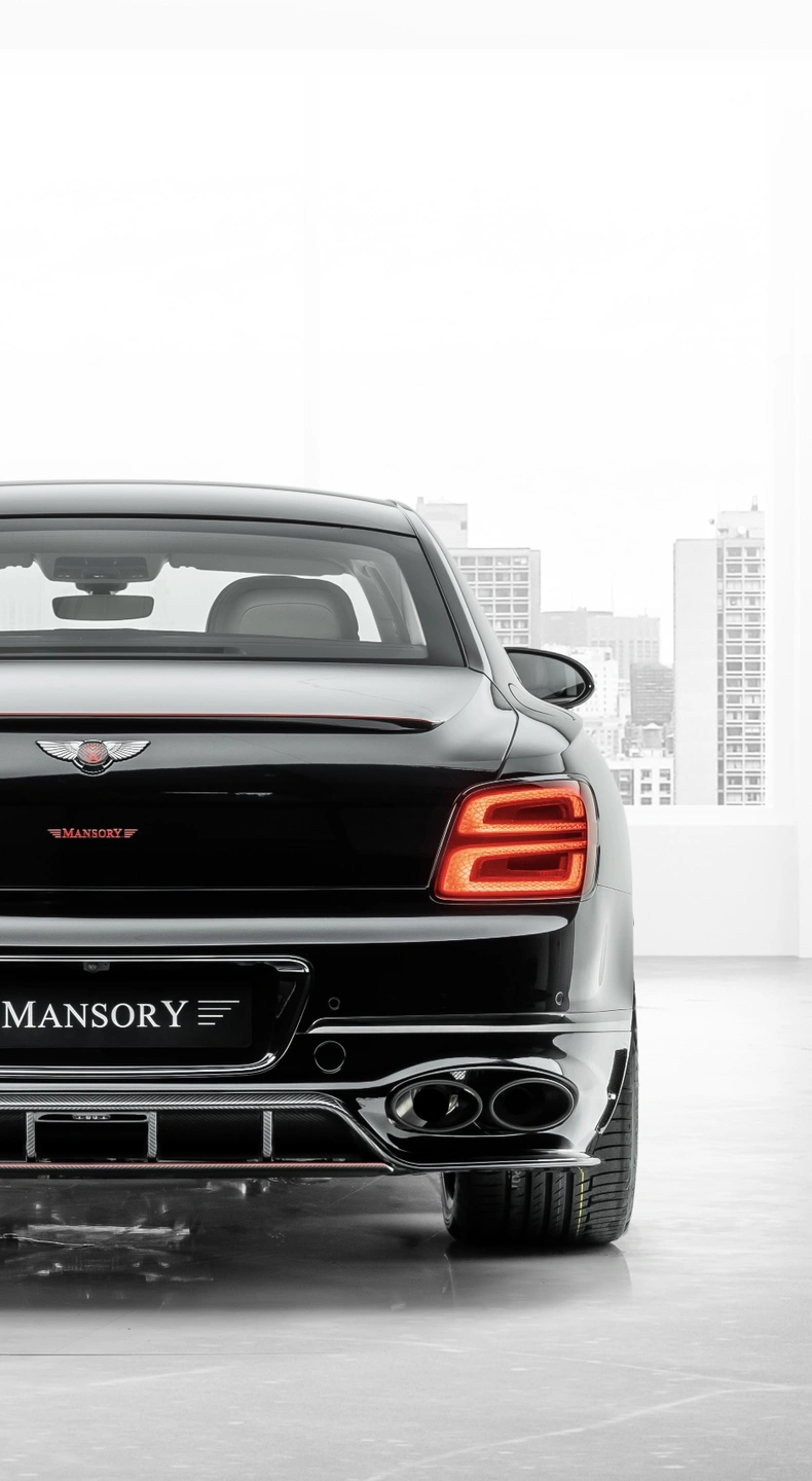 Mansory Flying Spur rear three-quarter view