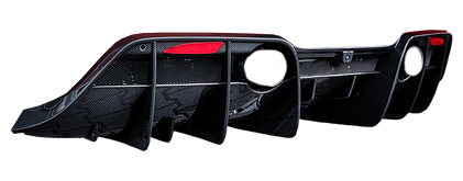 Rear diffuser Keyvany Carbon for Ferrari F8 Tributo 
