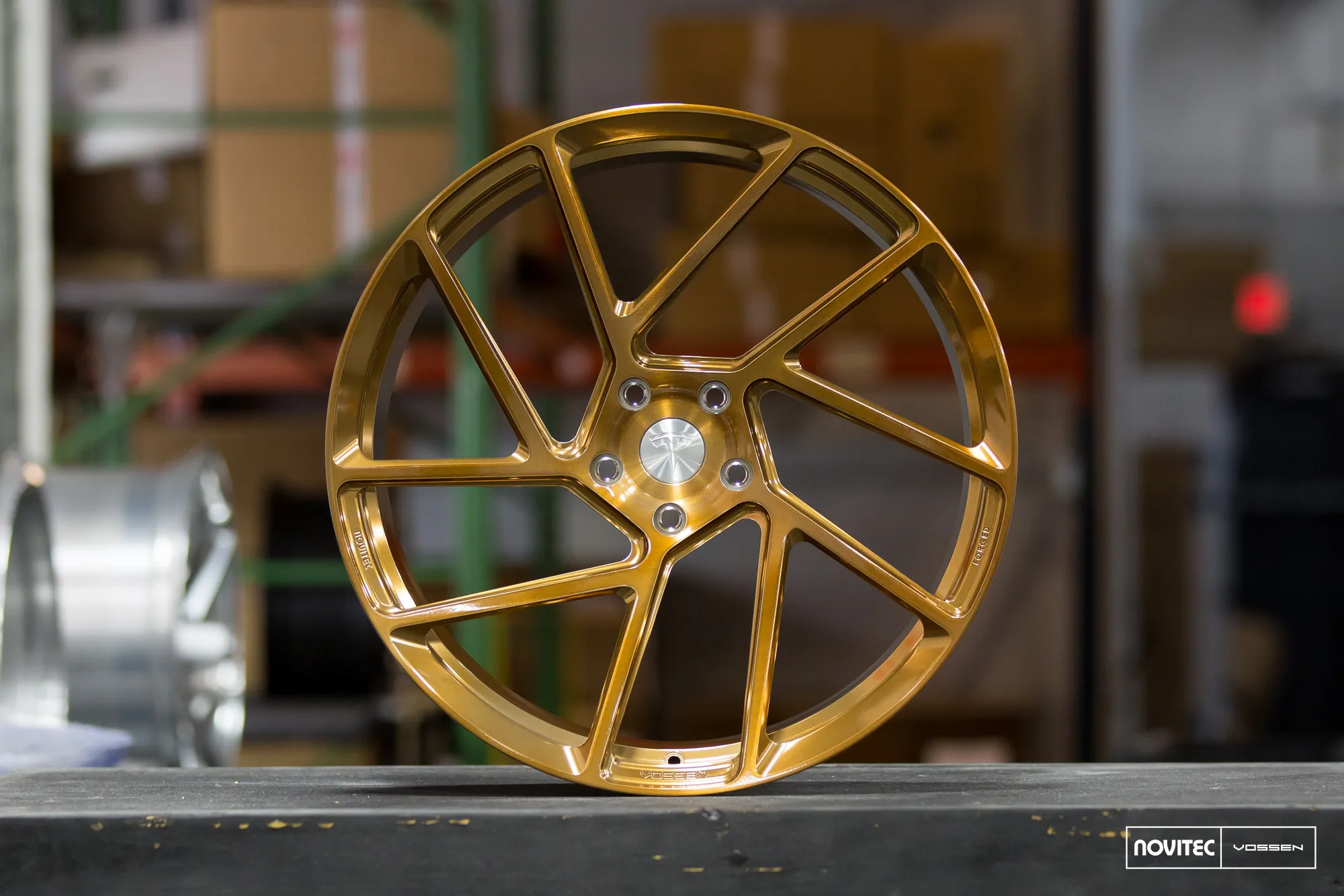 Vossen NV2 forged wheel — rear angle