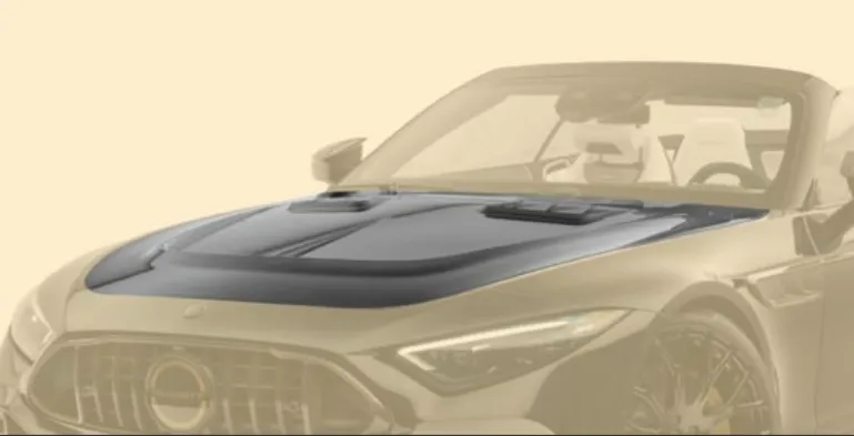 Front bonnet - visible carbon Mansory for Mercedes SL-class R232 AMG SL 63