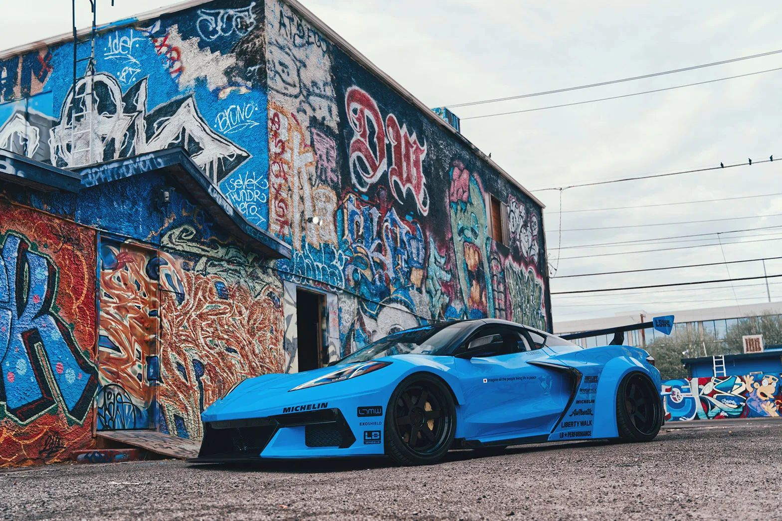 Check our price and buy Liberty Walk body kit for Chevrolet Corvette C8!