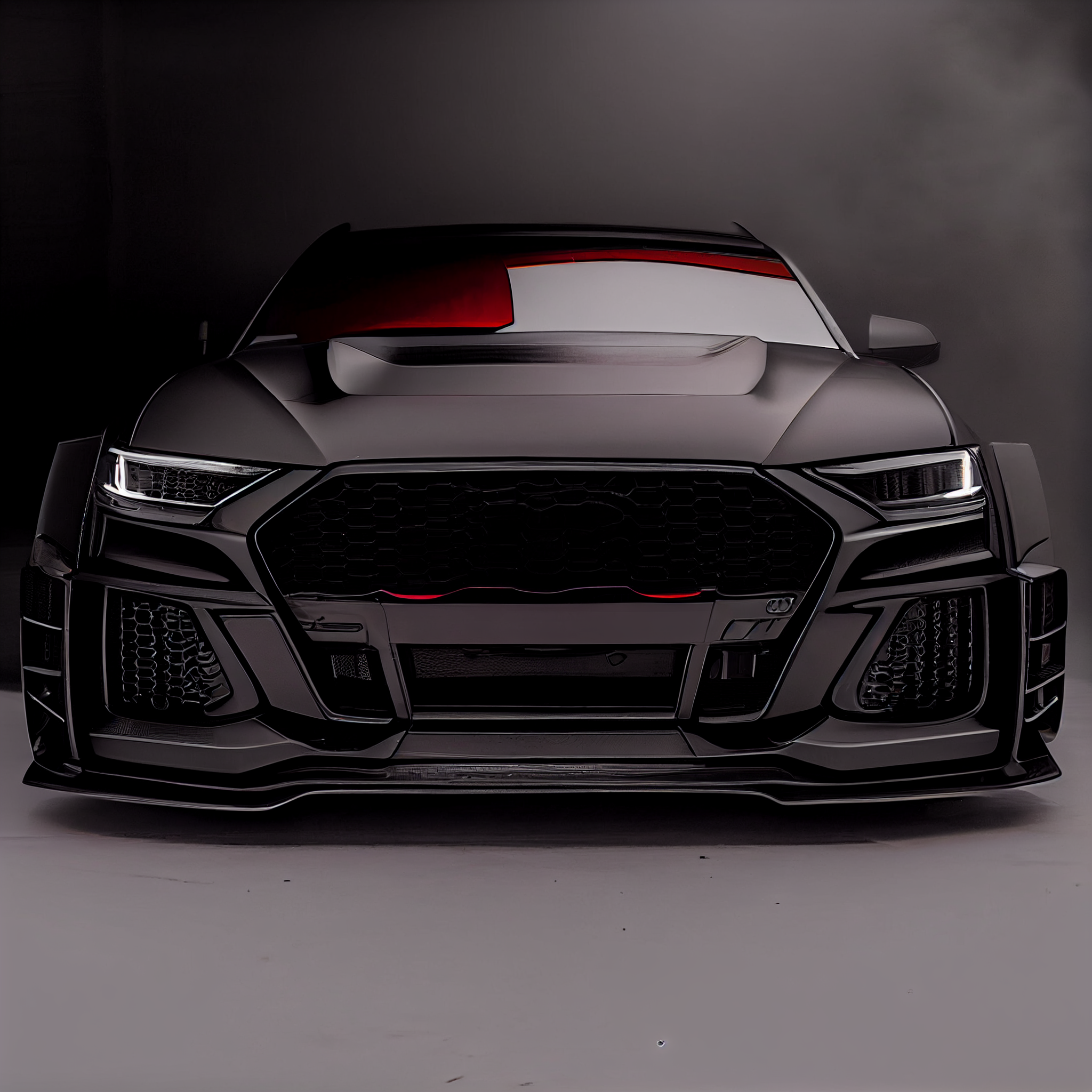 AI Custom Design Wide Body Front Bumper for Audi RS6 Ver4.1