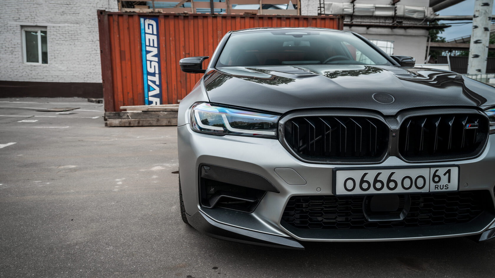 Front bumper lip M Performance Lite Carbon for BMW M5 F90 LCI Restyling