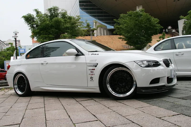 3D Design Brombacher Matte Black 19 inch on BMW E92 M3 White