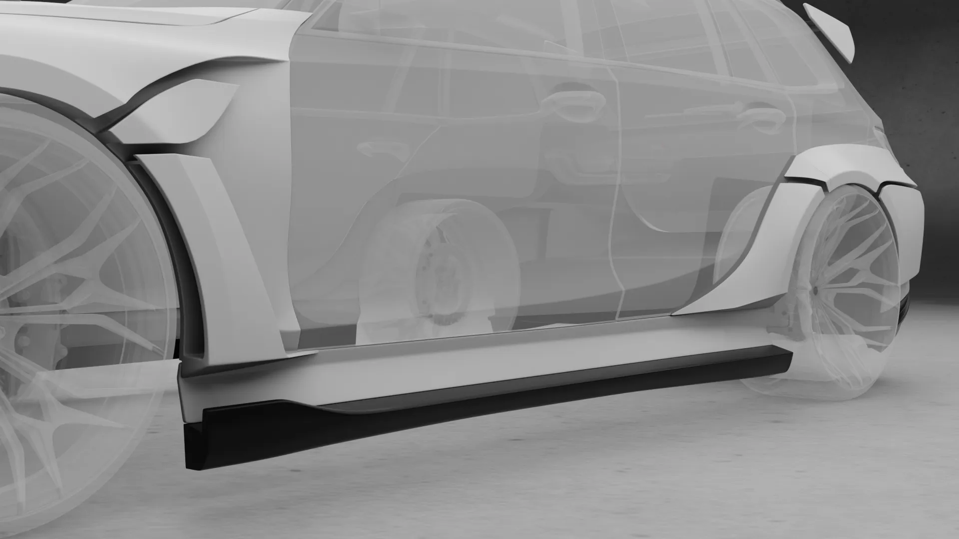 Custom Side Skirts for BMW М3 G81 Touring "Nimbus"