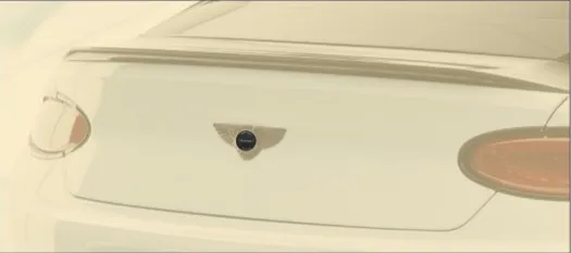 Logo for trunk lid Mansory Carbon for Bentley New Flying Spur