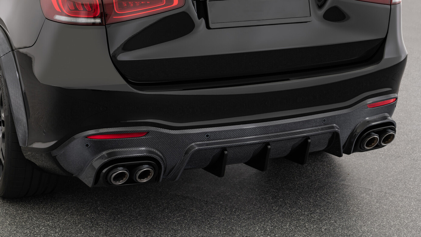 Rear diffuser BS Style Carbon for Mercedes GLE AMG V167 AMG GLE 63 Buy ...
