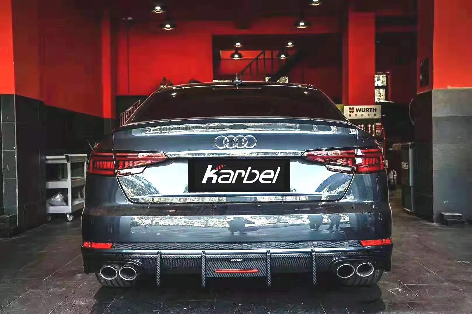 Check our price and buy Karbel Carbon Fiber Body kit set for Audi S4 B9 Restyling