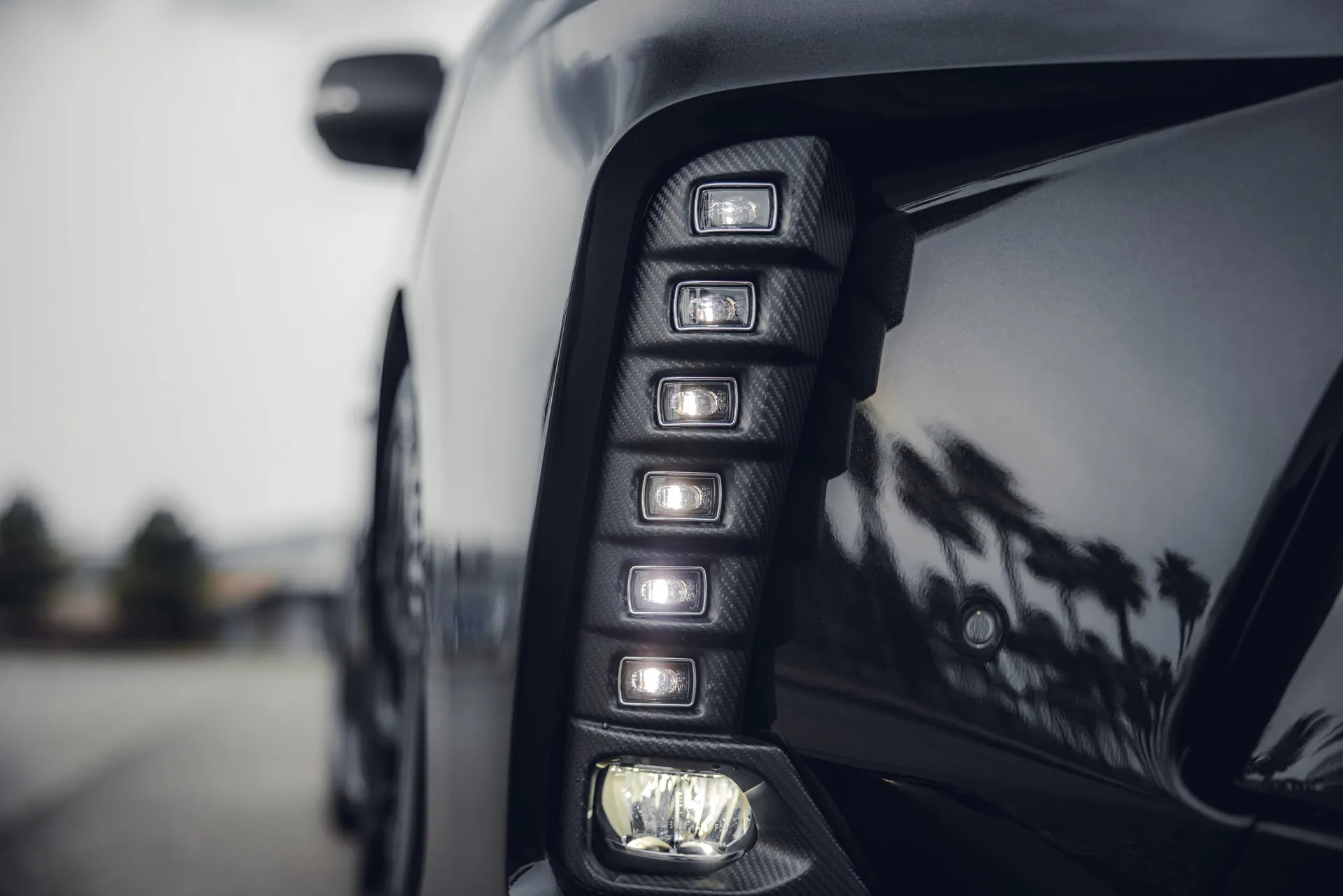 Carbon pads DRL and PTF for Lexus LX 570/450d