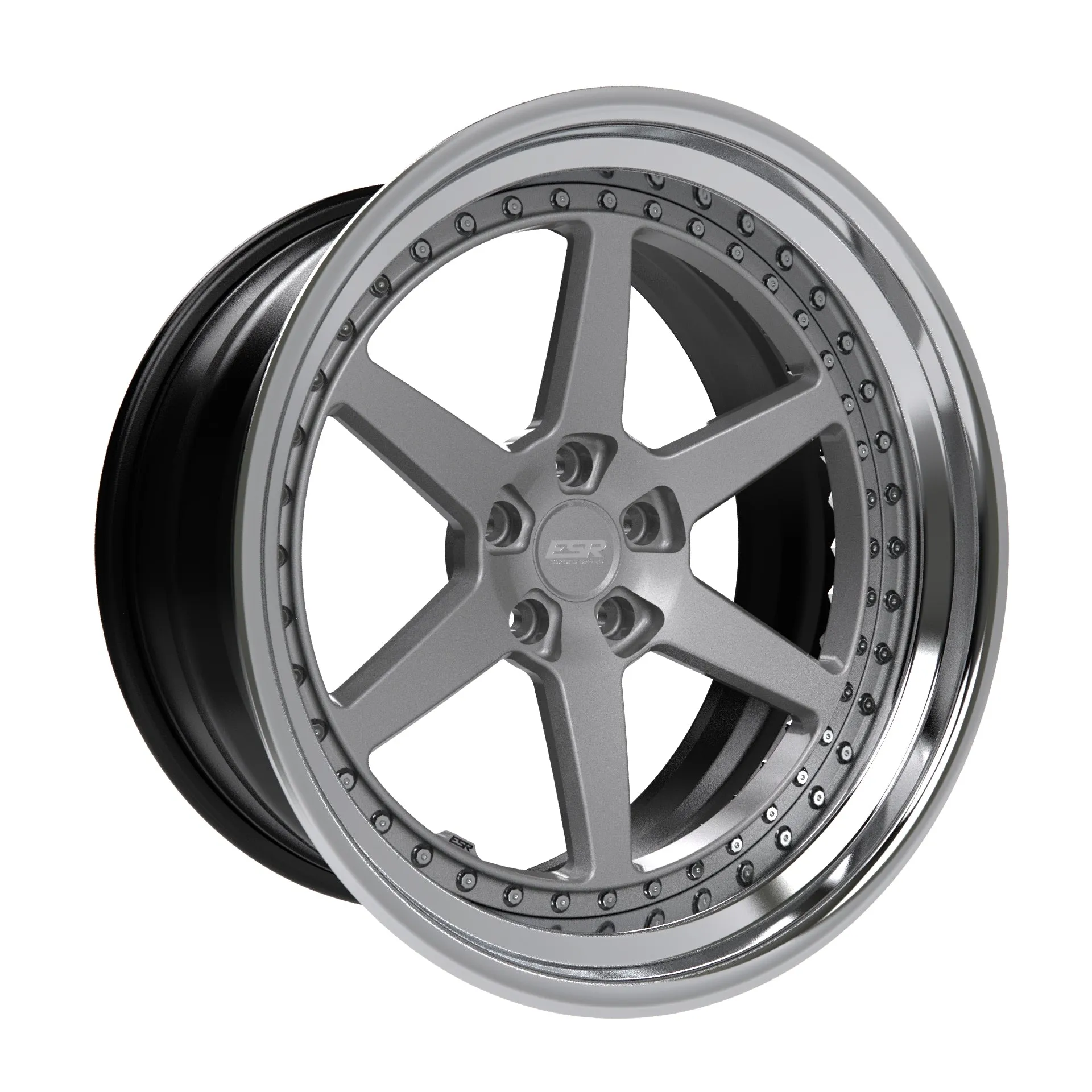 ESR ES6 3-Piece Forged Wheel — front face view