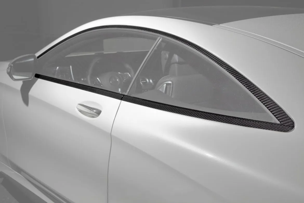 Carbon edging around the side windows (6 parts) BS Style for Mercedes S-class AMG A217 AMG S 65