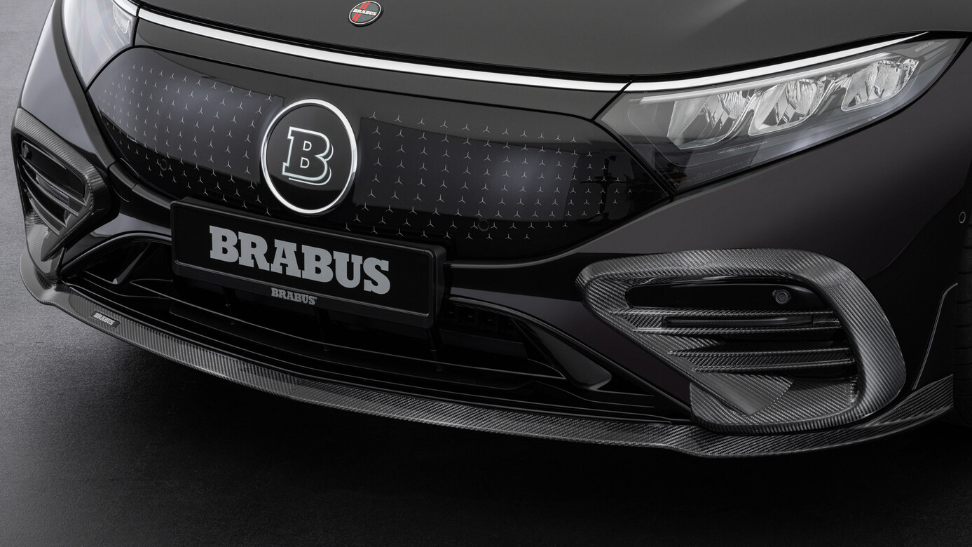 Front spoiler Brabus Carbon for Mercedes EQS V 297 EQC 450