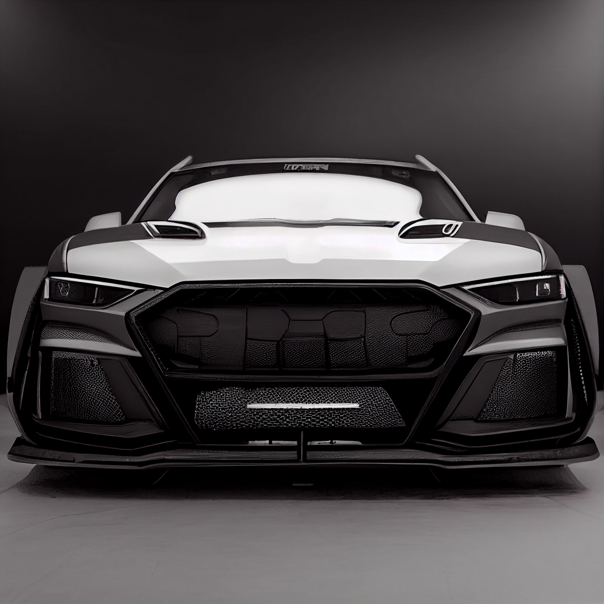 AI Custom Design Wide Body Front Bumper for Audi E-Tron Ver2.2