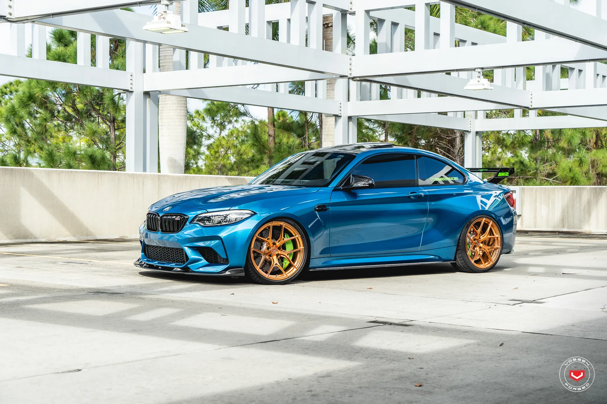 Vossen S21 01 forged wheel — close-up spoke detail