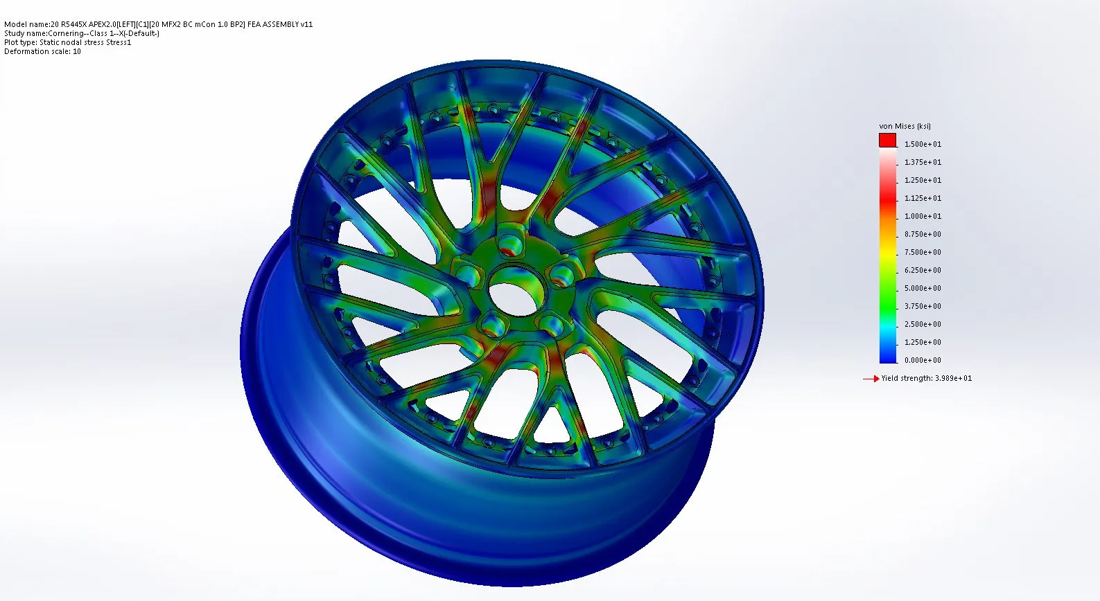 1221 Wheels FEA Structural Analysis — detail 1