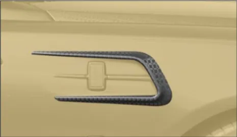 Air outtake splitter for front fender Mansory Carbon for Rolls-Royce Dawn