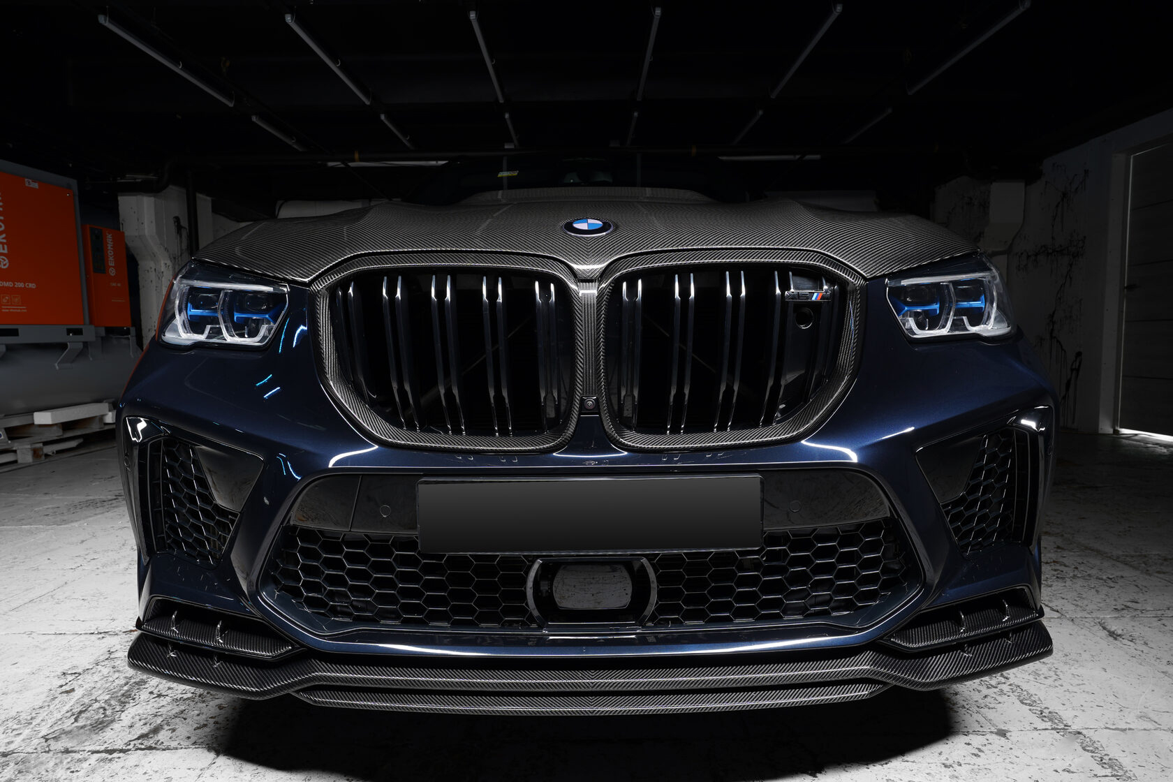 Front bumper lip Megalodon Carbon for BMW X5 M F95 Buy with delivery ...