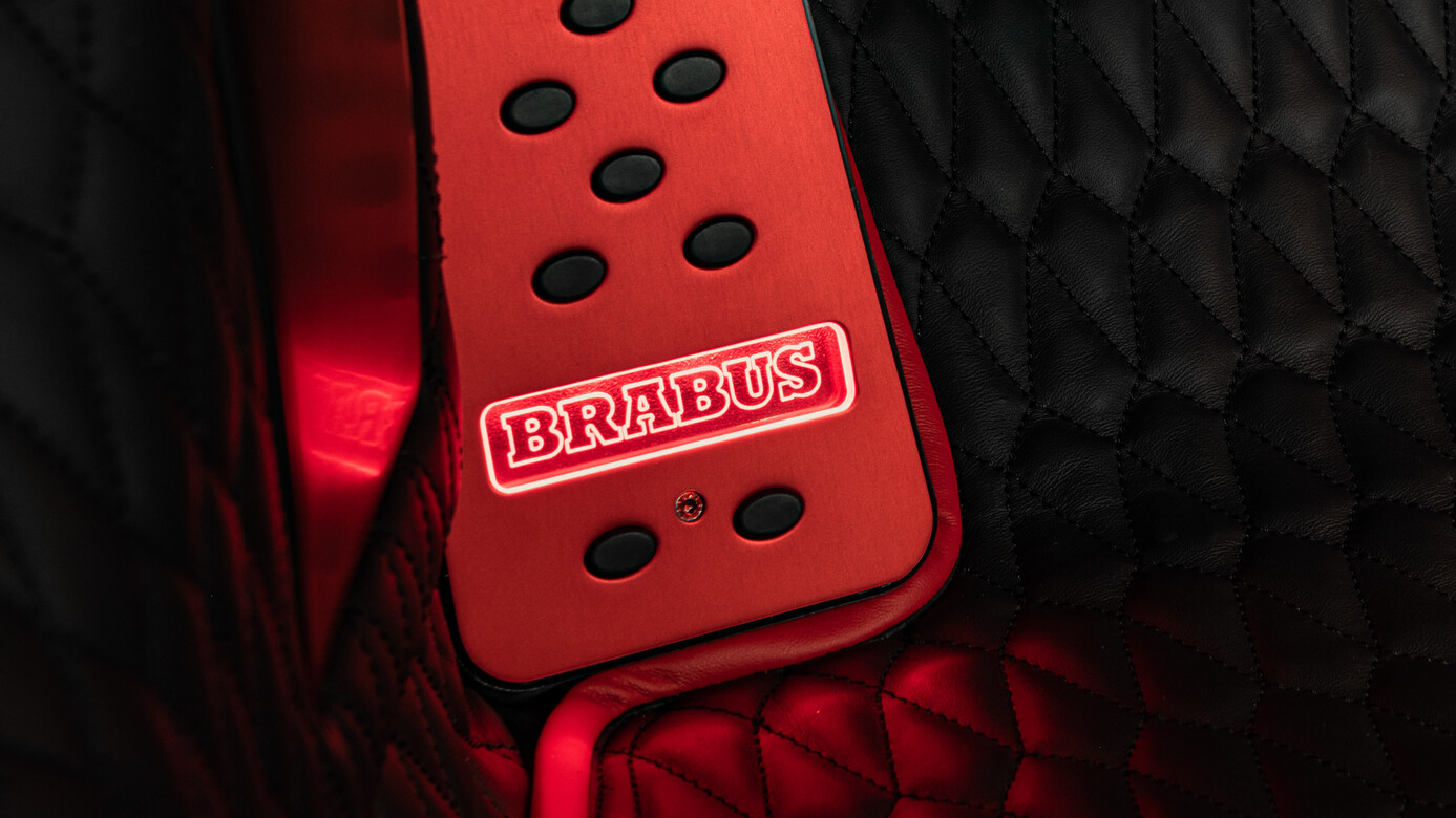Pedal pads illuminated Brabus Carbon for Porsche 911 Turbo
