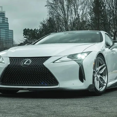 White Lexus LC500 on ADV.1 ADV005 FlowSpec Wheels