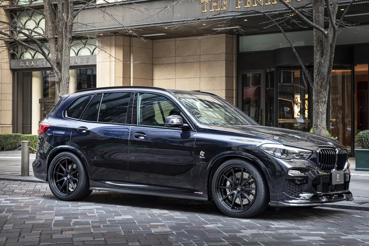 3D Design T521 22 inch Brushed Black on BMW G05 X5 black