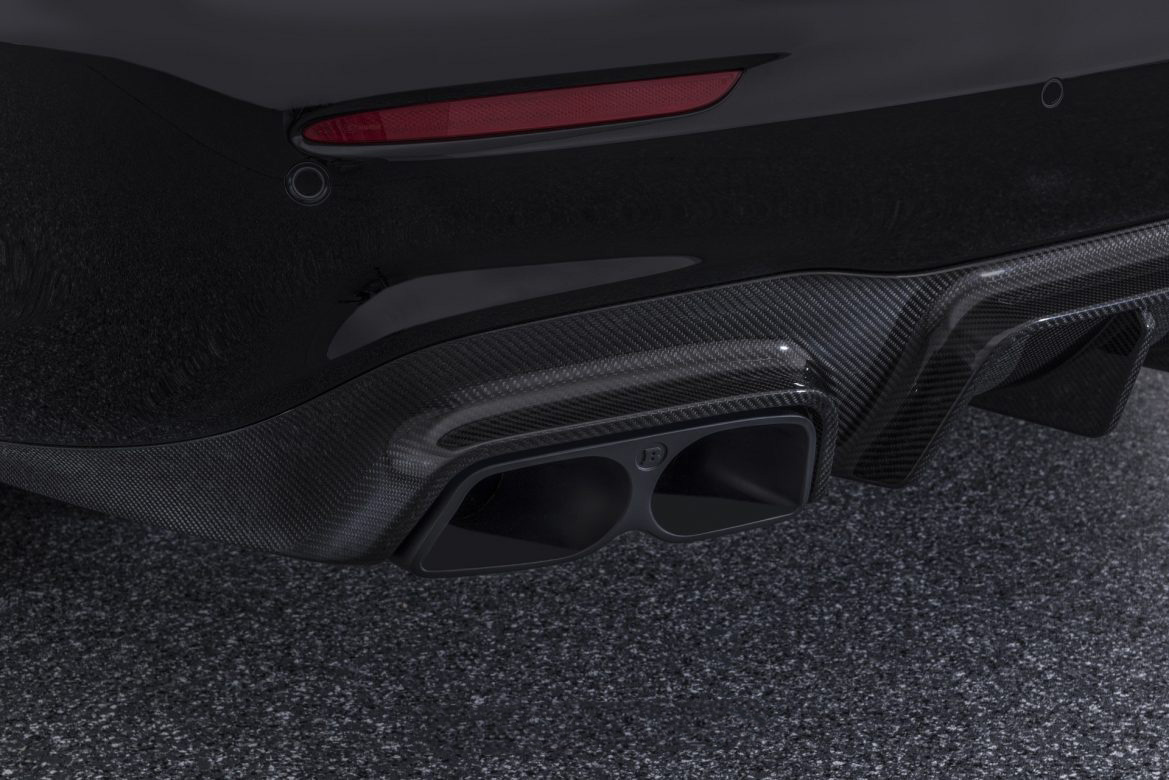 Exhaust tips BS style Carbon for Mercedes C-class A 205 AMG C 63