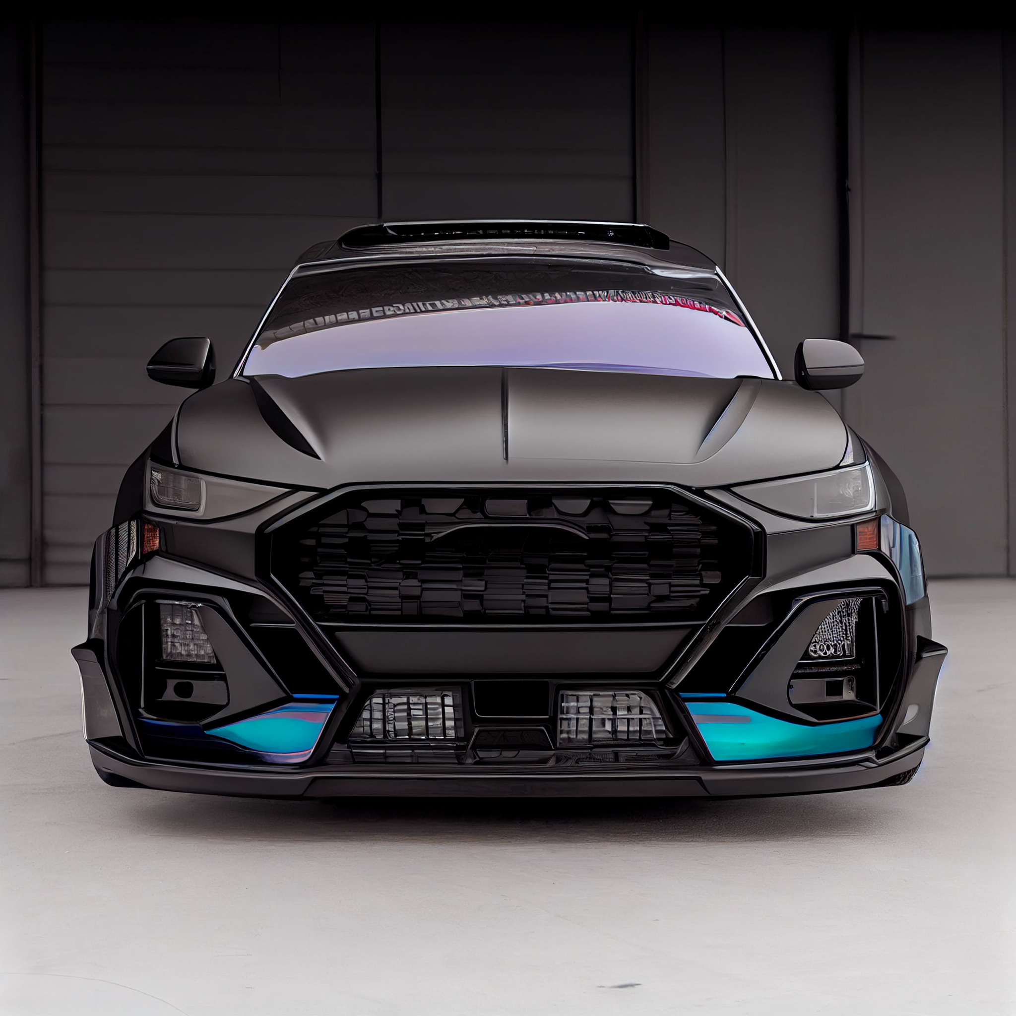 AI Custom Design Wide Body Front Bumper for Audi Q3 Ver 1.3